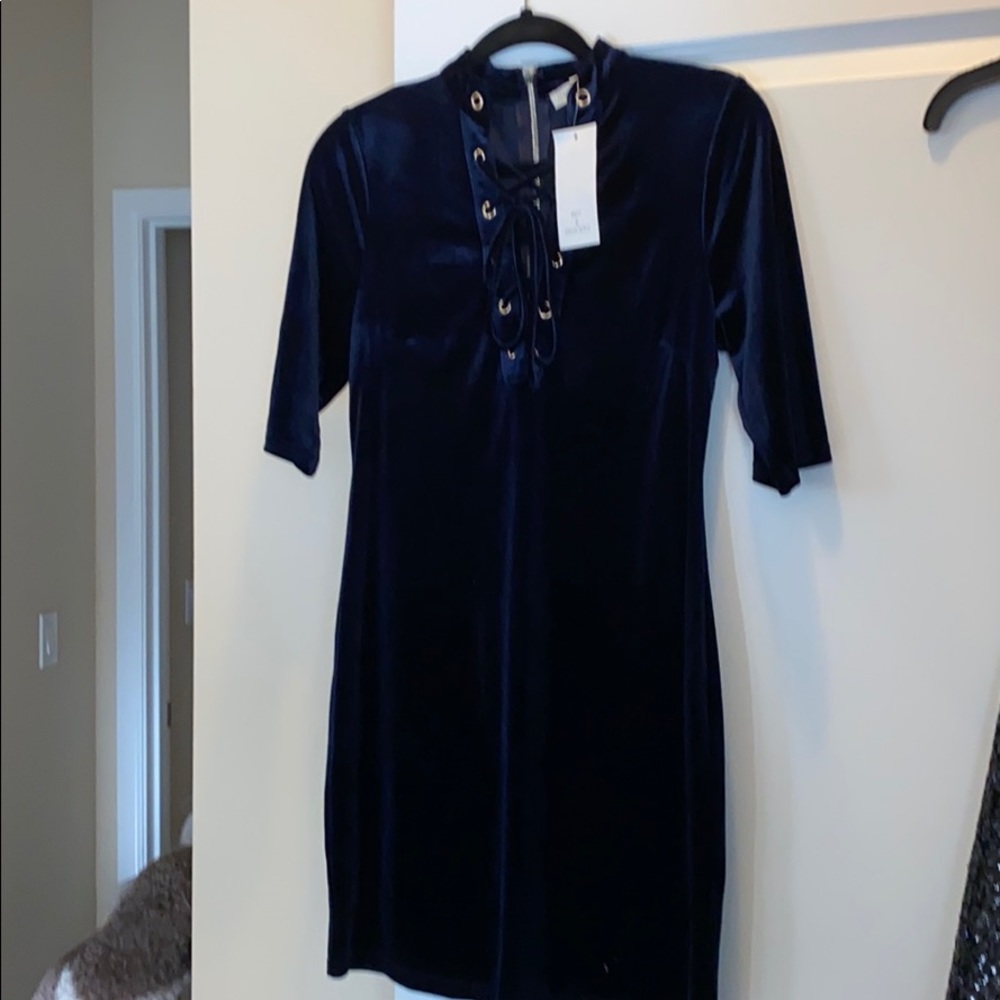 Navy blue womens dress